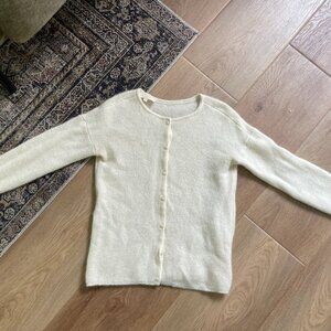 Sezane Gaspard Cardigan, ecru, xs